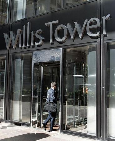 Le courtier en assurance américain Willis Group Holdings, propriétaire du gratte-ciel Willis Tower à Chicago, a bouclé mercredi le rachat à 100% du français Gras Savoye après avoir acquis la participation majoritaire du fonds Astorg. /Photo d'archives/REUTERS/Frank Polich