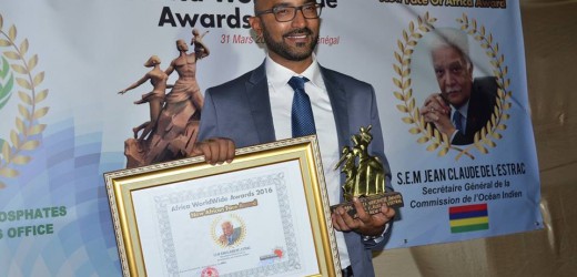 Le vibrant discours de Jean Claude de L’Estrac, lauréat du «New Face of Africa Award 2016 »