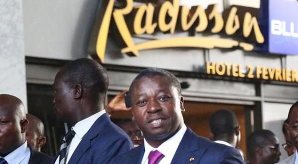 le Président Faure Gnassingbé Eyadèma à l’inauguration l’hôtel Radisson Blu-2 février