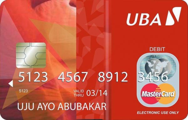 UBA Mastercard CLASSIC with fake BINS