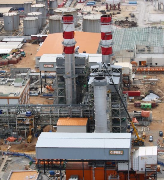 Vue d’ensemble de la centrale de CIPREL, à Abidjan. © CIPREL