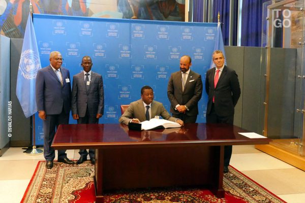 Faure Gnassingbé lundi 19 septembre au siège des Nations Unies à New York