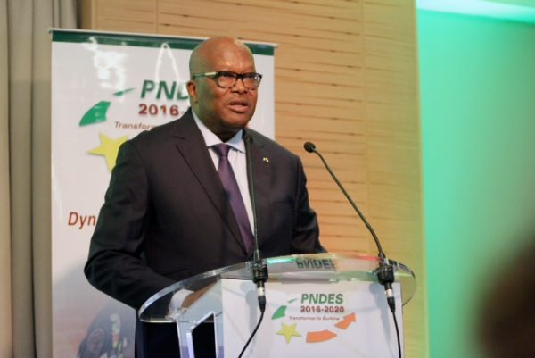 Le Président Kaboré lors de la cérémonie d'ouverture le mercredi 7 décembre © Dir. com. Présidence du Faso