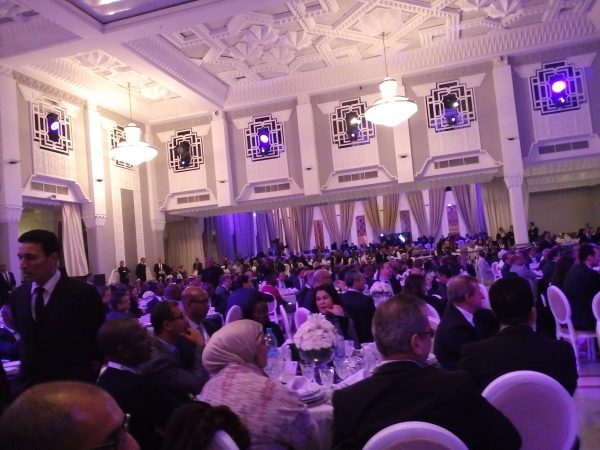 Vue du dîner offert par la Saham, lundi 13 février, en l'honneur des délégués.