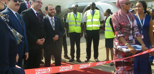 Atterrissage du vol inaugural de la Turkish Airlines à l’aéroport de Conakry