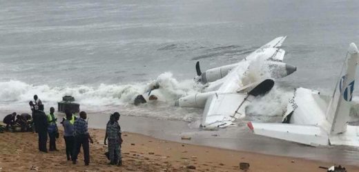 Un avion-cargo s’écrase au large d’Abidjan