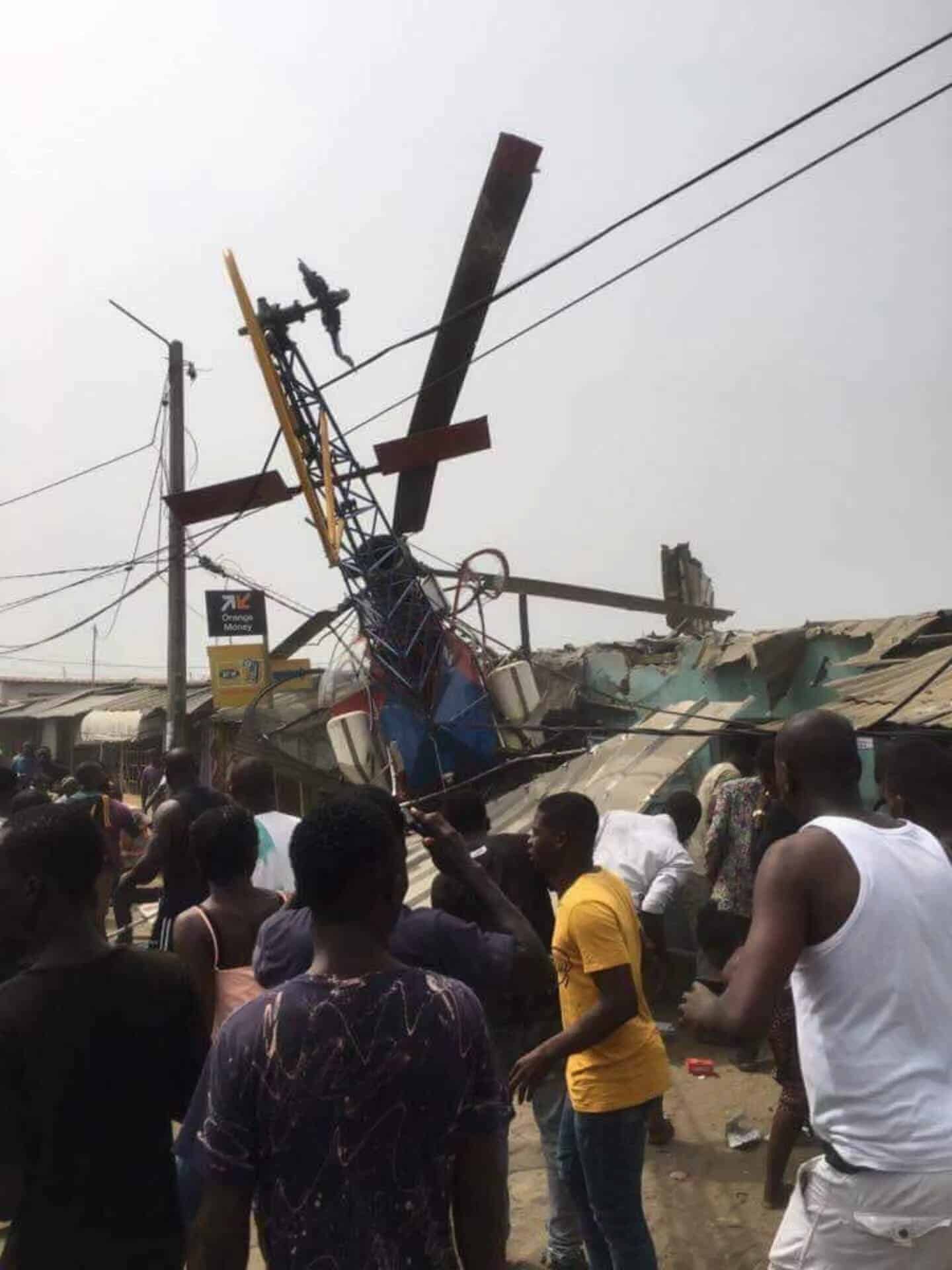 Côte d’Ivoire : crash d’un hélicoptère à Abidjan