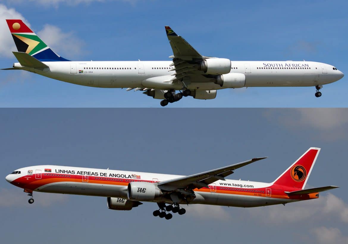 Accord de partage de codes entre La South African Airways (SAA) et Angola Airlines (TAAG)