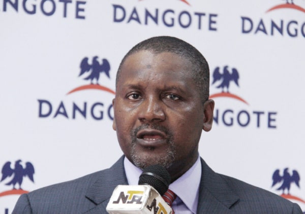 Dangote paie la prime de 13 millions de dollars aux assureurs en 2016