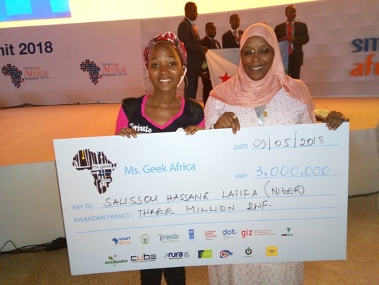 Salisou Hassan Latifa du Niger couronnée Miss Geek Africa 2018