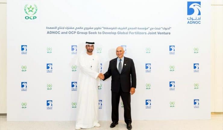 Partenariat entre OCP et ADNOC en vue d’une joint-venture de production d’engrais de classe mondiale