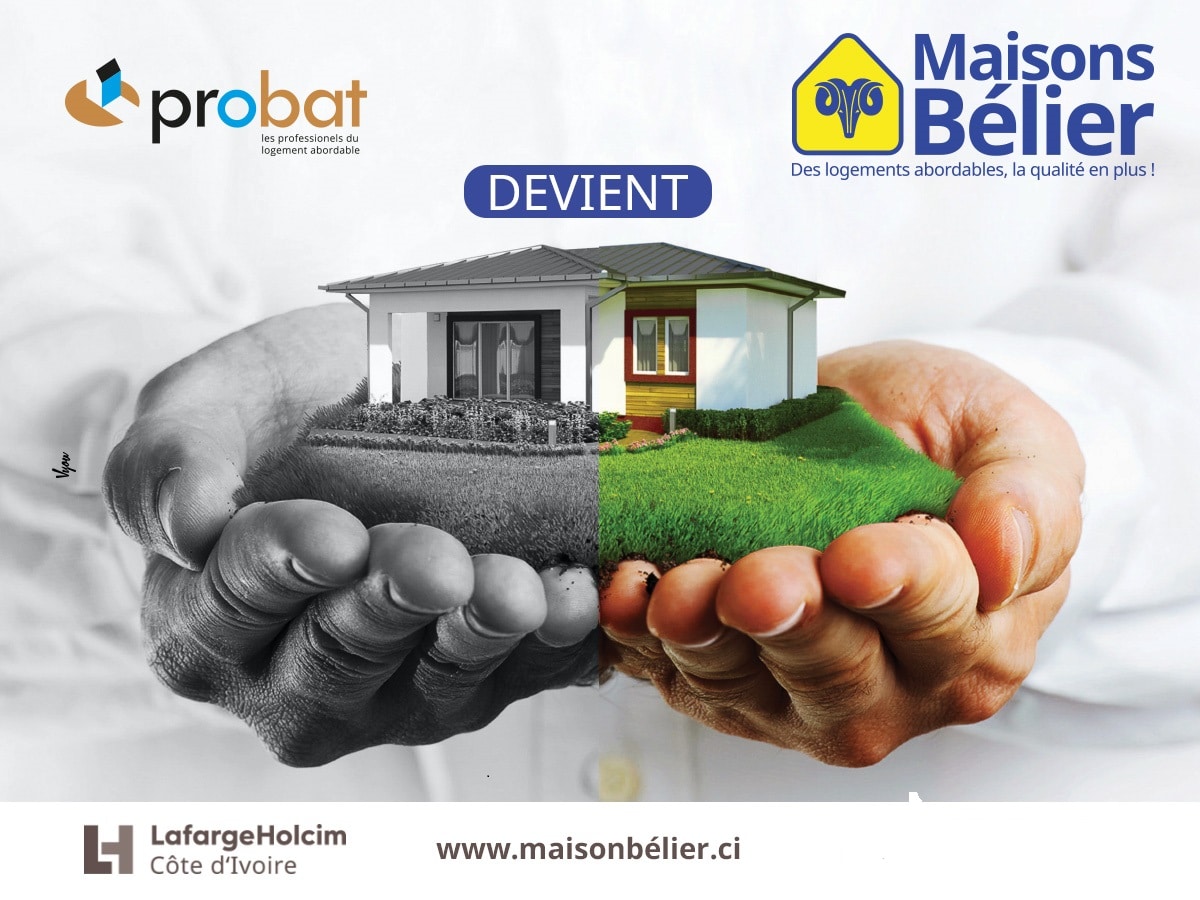 Côte d’Ivoire : Probat, l’offre de logement de LafargeHolcim, devient Maison Bélier