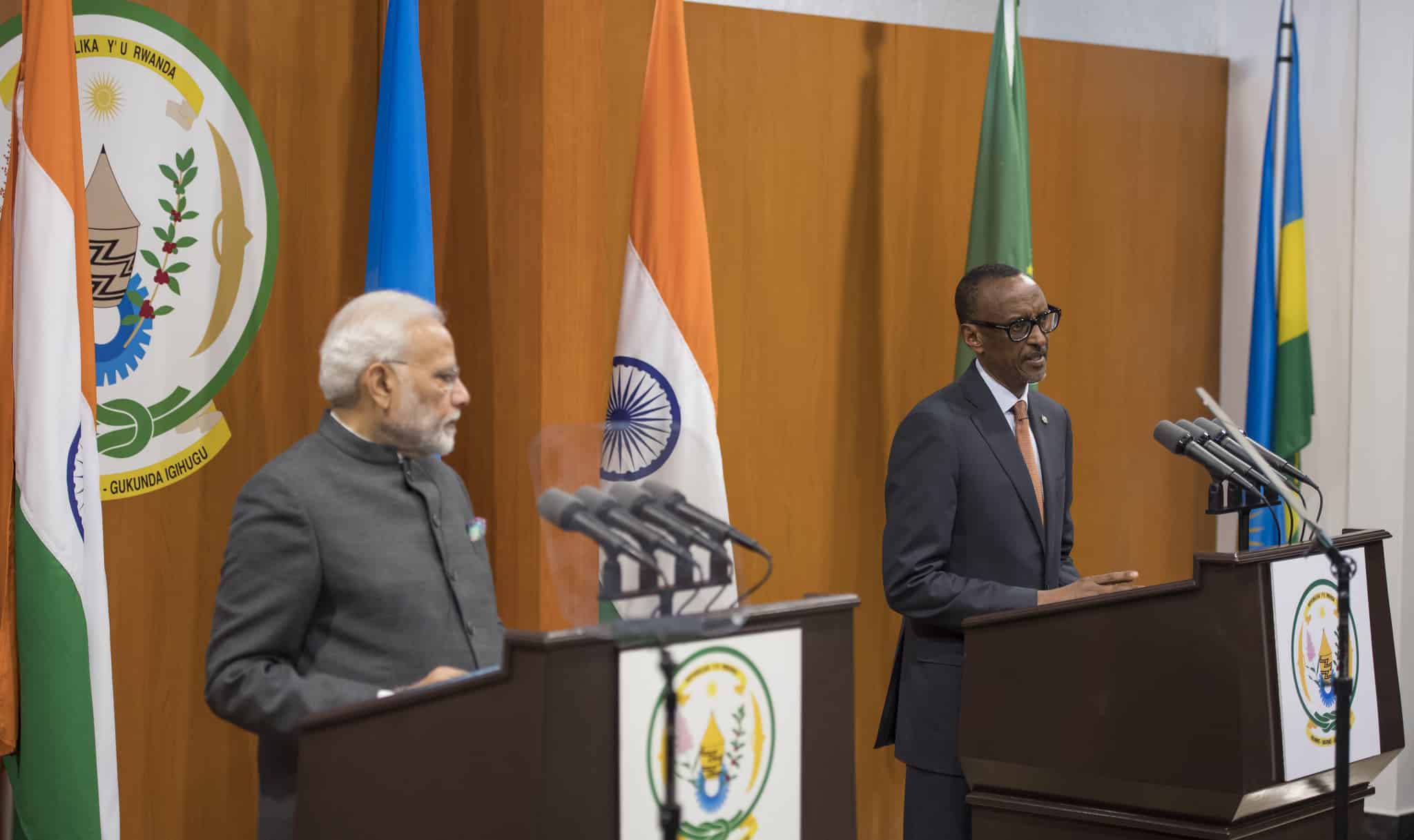 Narendra Modi en visite au Rwanda