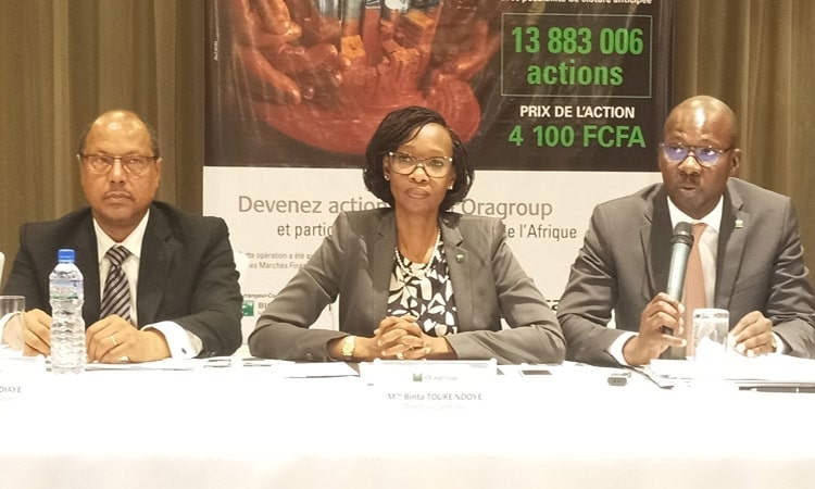 Oragroup présente son OPV à Lomé
