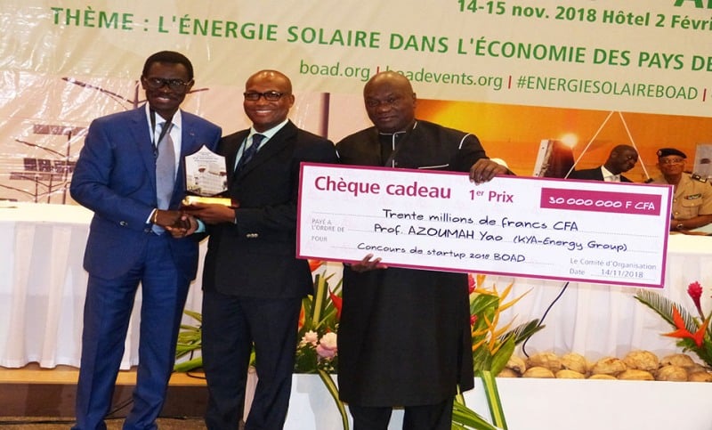 Heureux comme le  lauréat du Prix BOAD