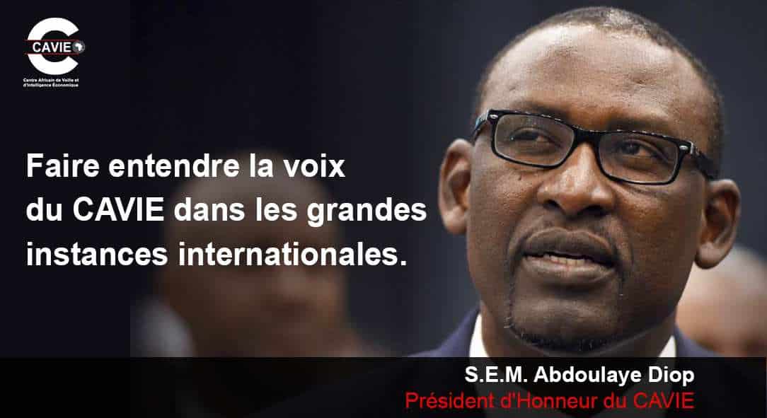 Le diplomate malien Abdoulaye Diop devient président d’honneur du CAVIE