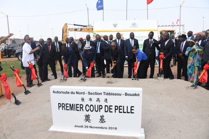 Côte d’Ivoire : lancement des travaux de 95 km d’autoroute entre Tiébissou et Bouaké