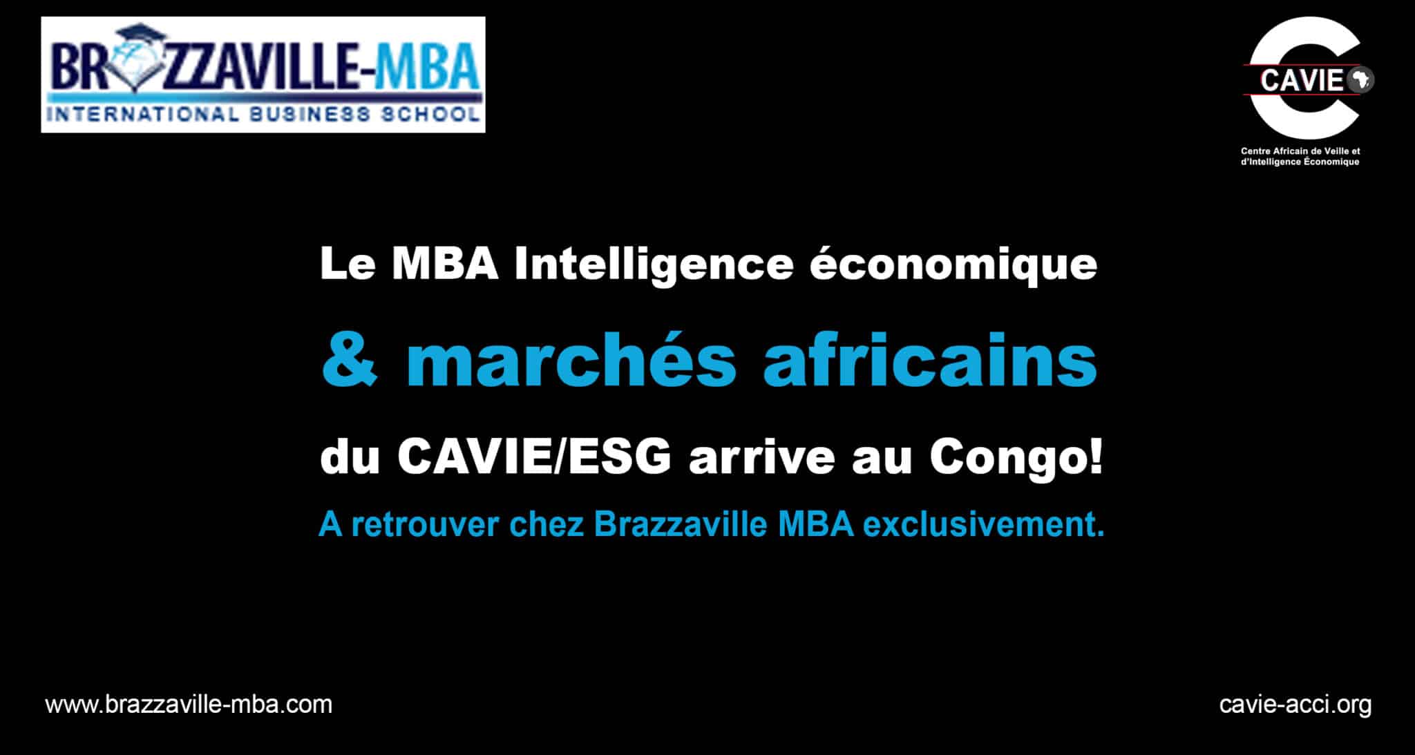 Le Centre Africain de Veille & d’Intelligence Economique signe avec Brazzaville MBA