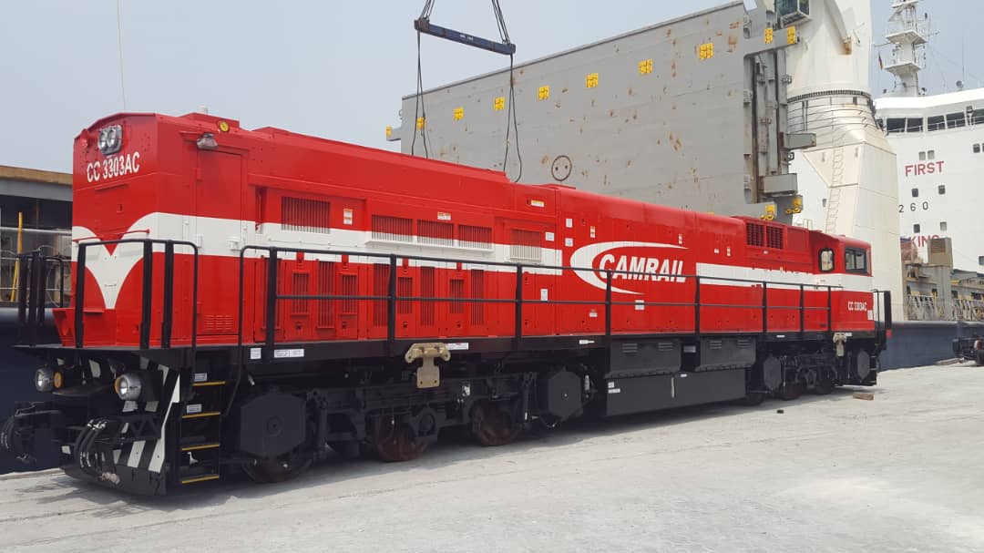 Camrail réceptionne cinq nouvelles locomotives au Port de Douala