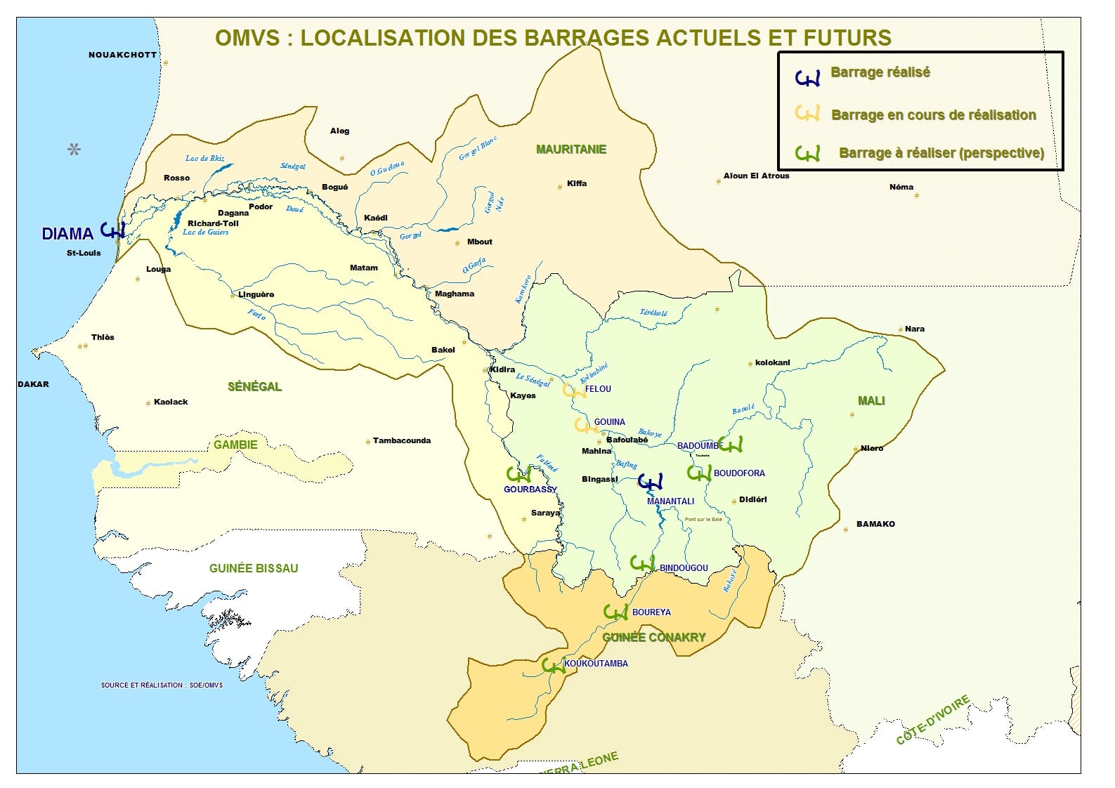 Energie : l’Omvs et Sinohydro signent le contrat commercial du Projet d’aménagement hydroélectrique de Koukoutamba en Guinée