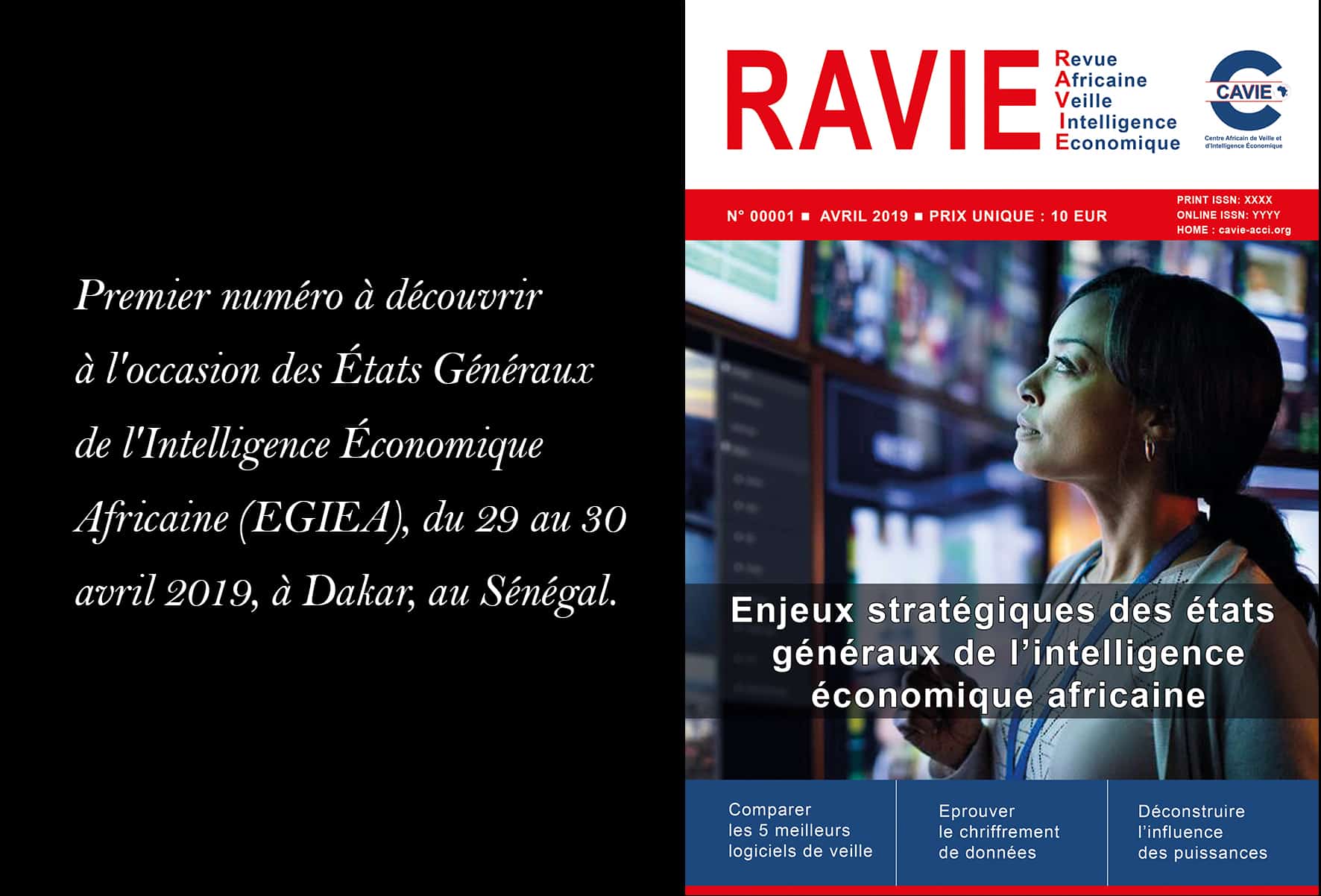 La Revue Africaine de Veille et d’Intelligence Economique sera dévoilée à Dakar
