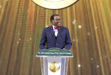 « Nous sommes engagés dans une course contre la montre pour libérer le plein potentiel de l’Afrique » – Akinwumi Adesina, lauréat du Prix Sunhak de la paix 2019