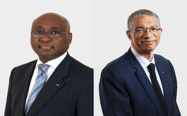Donald Kaberuka et Lionel Zinsou  à  Abidjan pour le lancement de SouthBridge Group