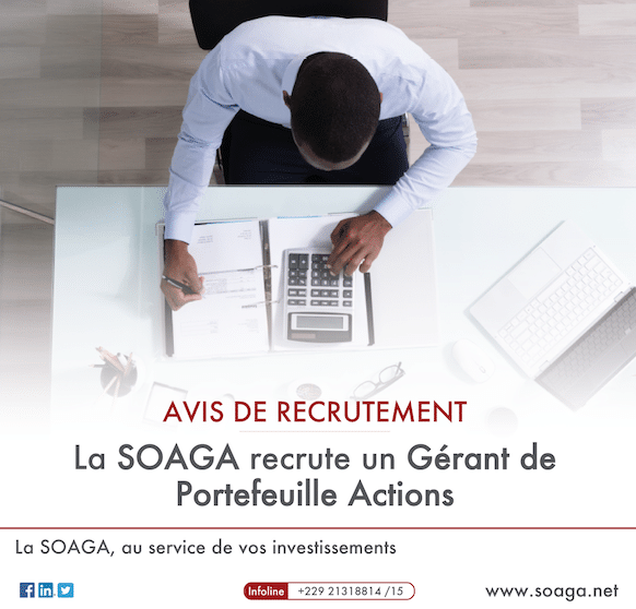 Nous recherchons un (e) Gérant (e) de Portefeuille Actions dans le cadre du développement de nos activités pour notre siège à Cotonou au Bénin.