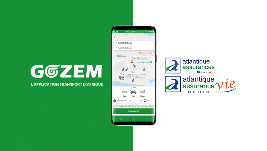 Gozem s’allie à Atlantique Assurances pour assurer ses chauffeurs et passagers au Bénin !