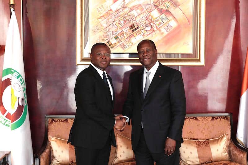 UEMOA : Ouattara satisfait des chantiers conduits par Wadagni