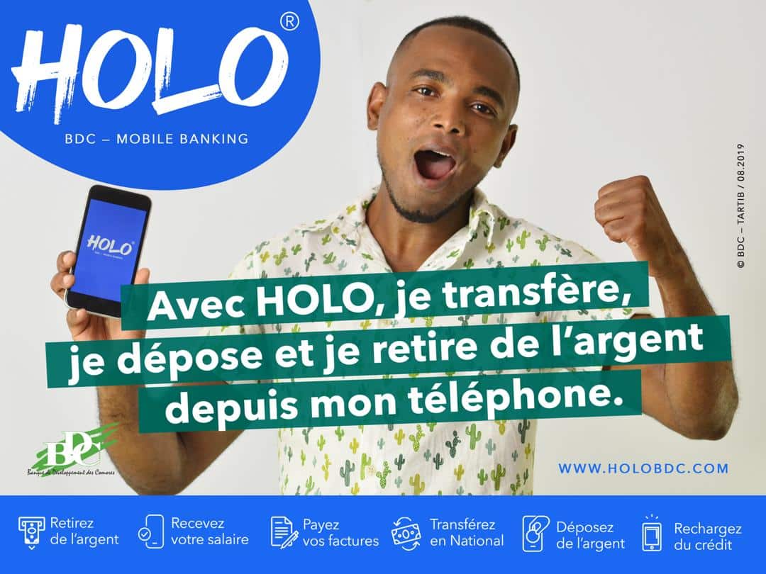 Lancement du service #HOLO, la solution de banque mobile de la BDC