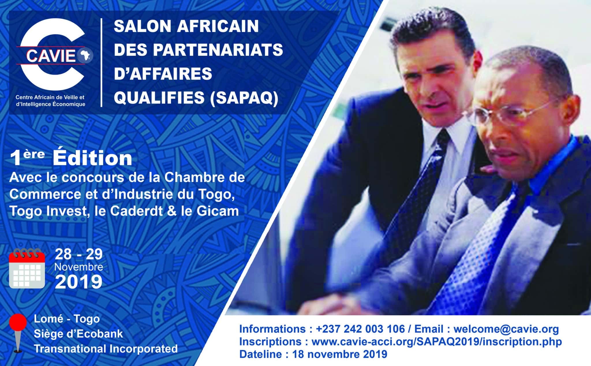 SAPAQ2019 : le premier grand rendez-vous des partenariats qualifiés en Afrique