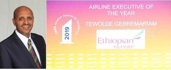 Le Directeur général d’Ethiopian Airlines élu « Directeur exécutif de l’année » par CAPA