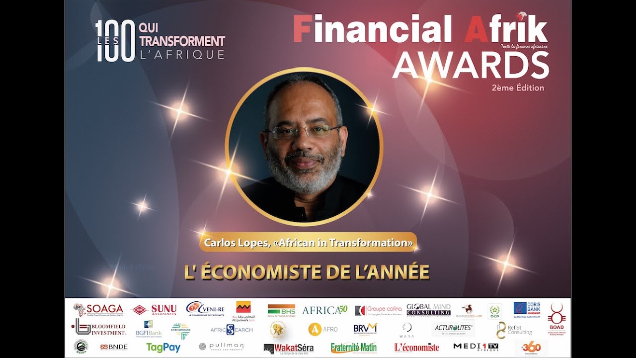 Carlos Lopes, économiste de l’année: sa réaction (Video)