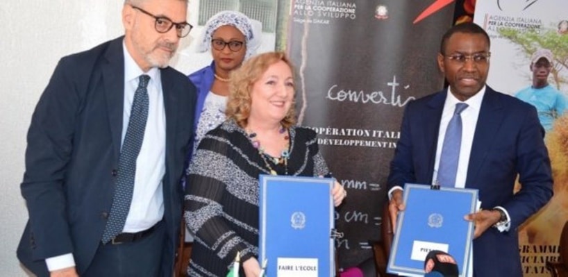 L’Italie casque 15 millions d’euros pour le Sénégal