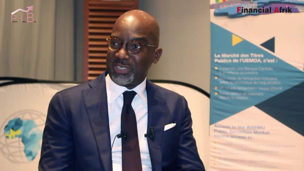 Paul-Harry Aithnard d’Ecobank Côte d’Ivoire aux Rencontres des Emetteurs du Marché des Titres Publics