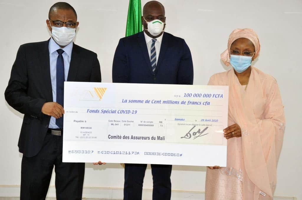 Mali: les compagnies d’assurance versent 100 millions dans le fonds spécial covid-19