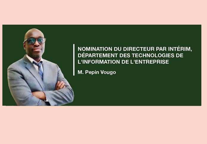 BAD: nomination du Directeur par intérim du Département des Technologies de l’Information de l’Entreprise