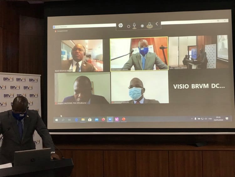 La BRVM réalise sa première cérémonie virtuelle de première cotation de titres