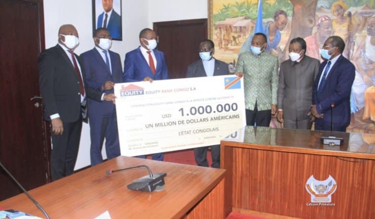 RDC : la riposte contre la COVID-19 reçoit 1 million USD d&rsquo;Equity Bank