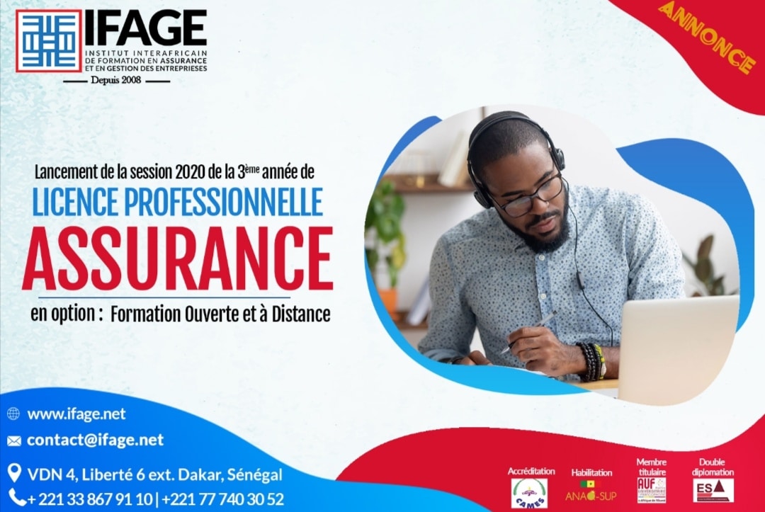 Assurance: l&rsquo;Institut IFAGE lance sa formation à distance
