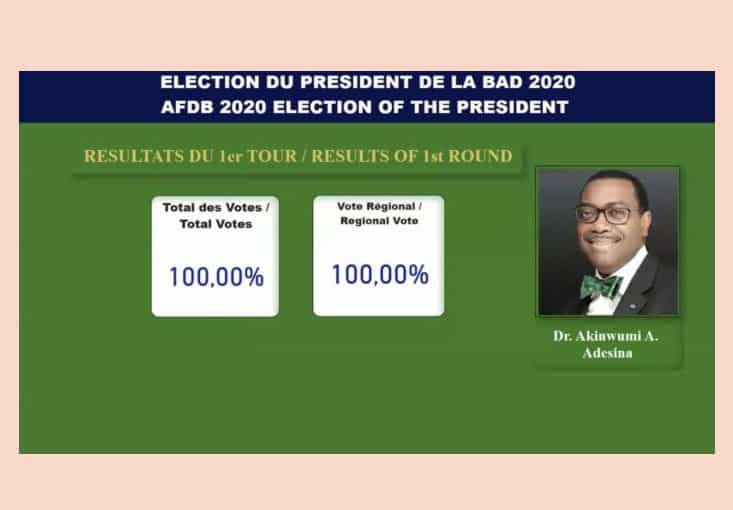 Le Dr Akinwumi Adesina, réélu à la présidence du Groupe de la Banque africaine de développement