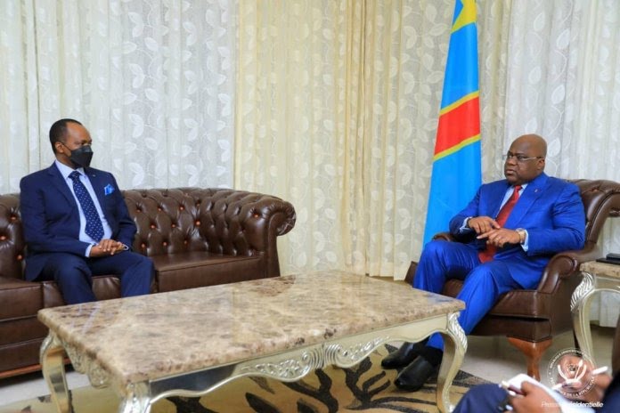 RDC : Félix Tshisekedi s&rsquo;est entretenu avec l&rsquo;ambassadeur du Rwanda sur la coopération bilatérale
