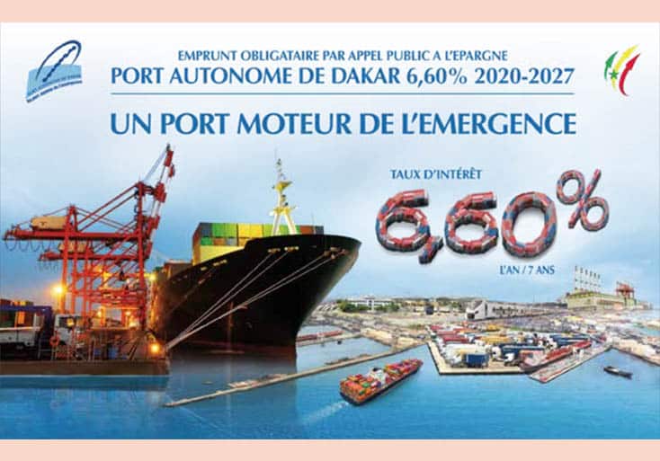 Le Port autonome de Dakar lance une émission de 60 milliards de FCFA pour décongestionner son trafic
