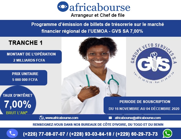 Africabourse mobilise 2 milliards de FCFA pour le Groupe Veto Services