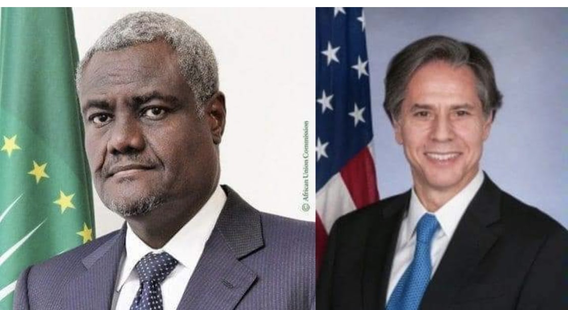 États-Unis et Union Africaine: premier cable entre Anthony Blinken et Moussa Faki Mahamat
