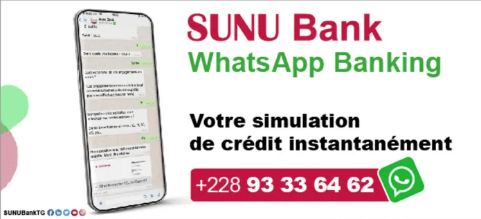 SUNU Bank innove avec la simulation de crédit instantanée dans son offre WhatsApp Banking