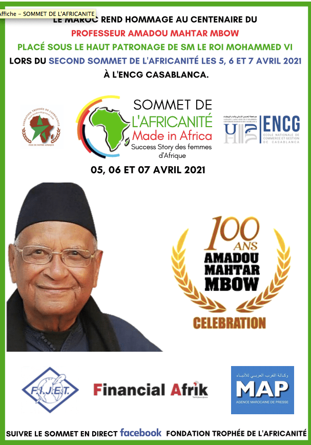 Le Maroc fête le centenaire du doyen Amadou Mahtar Mbow