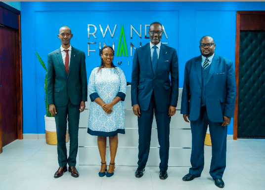 Tidjane  Thiam en visite au Rwanda
