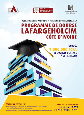 LafargeHolcim Côte d’Ivoire lance la troisième édition de son Programme de Bourse de Stage pour la Construction Durable